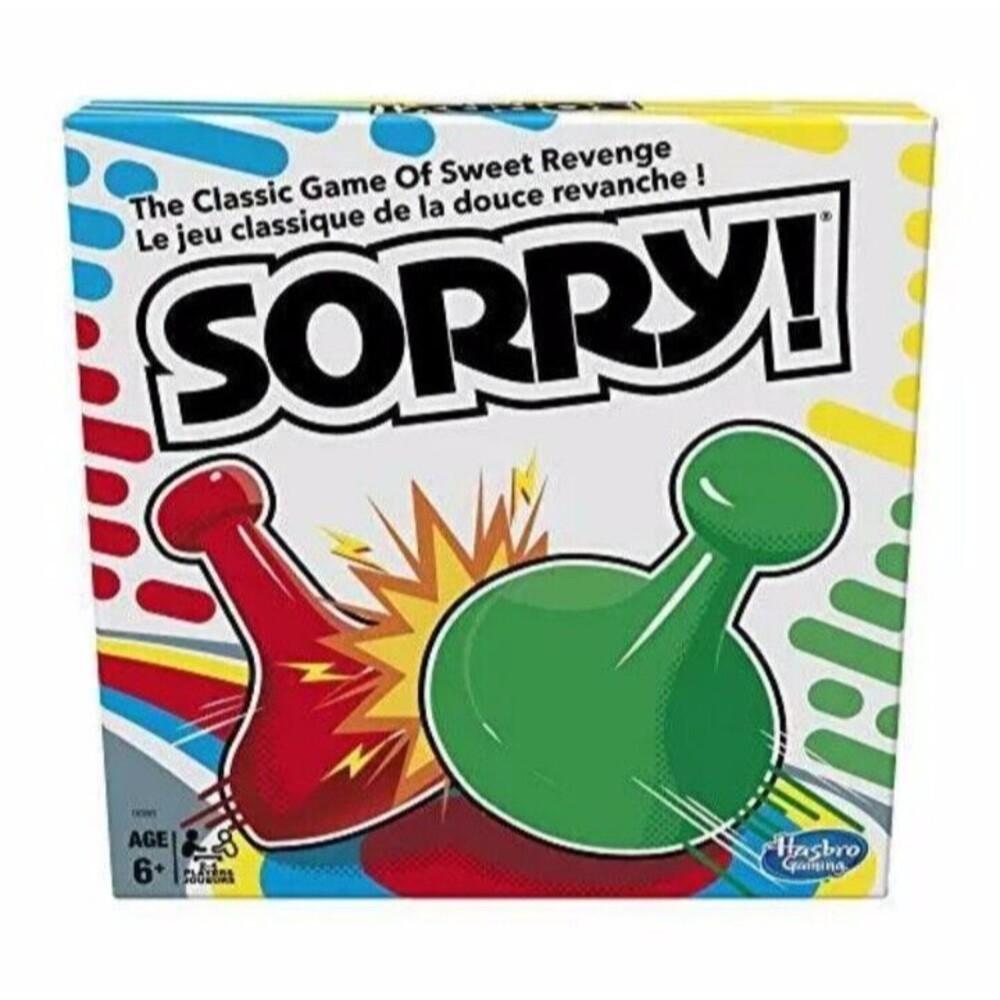 Sorry! Board Game for Kids Ages 6 and Up; Classic Hasbro Board Game